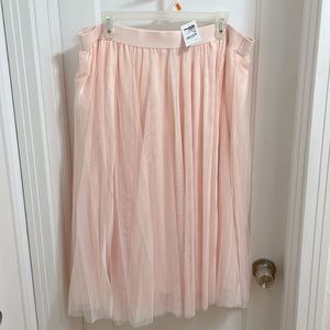 Blush tulle skirt